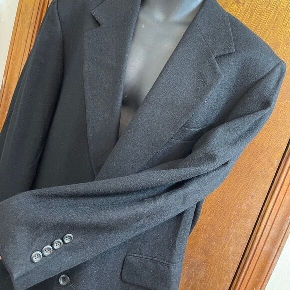 Nordstrom Black Loro Piana Worsted Camel Hair - Picture 3 of 11